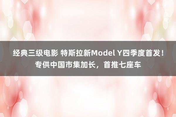 经典三级电影 特斯拉新Model Y四季度首发！专供中国市集加长，首推七座车