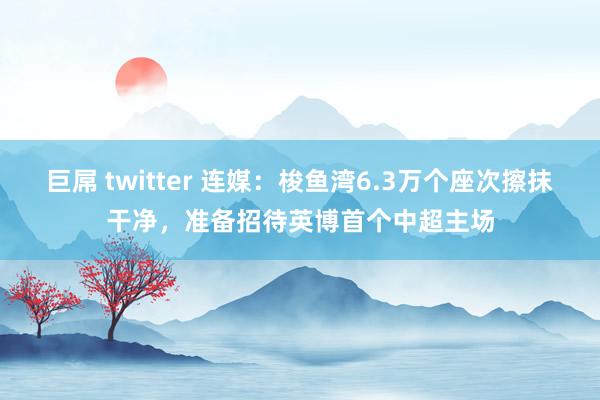 巨屌 twitter 连媒：梭鱼湾6.3万个座次擦抹干净，准备招待英博首个中超主场