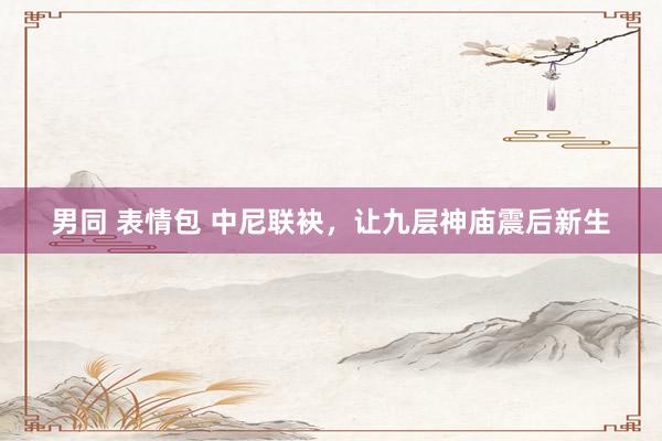 男同 表情包 中尼联袂，让九层神庙震后新生