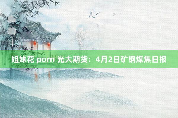 姐妹花 porn 光大期货：4月2日矿钢煤焦日报