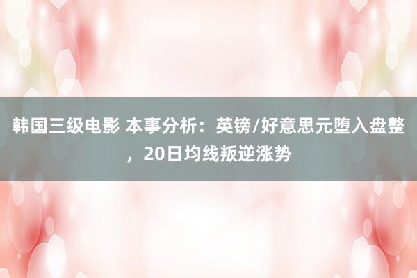 韩国三级电影 本事分析：英镑/好意思元堕入盘整，20日均线叛逆涨势
