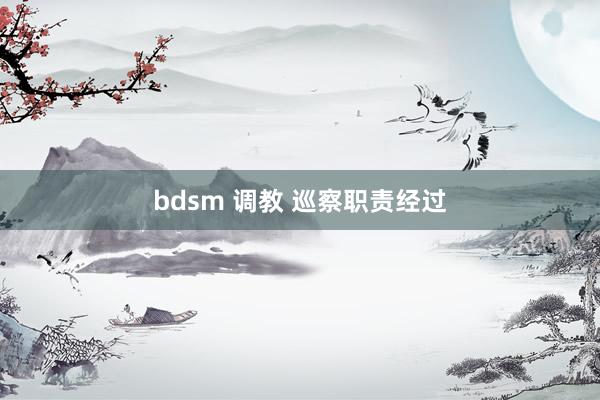 bdsm 调教 巡察职责经过