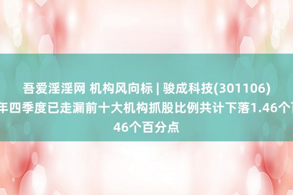 吾爱淫淫网 机构风向标 | 骏成科技(301106)2024年四季度已走漏前十大机构抓股比例共计下落1.46个百分点