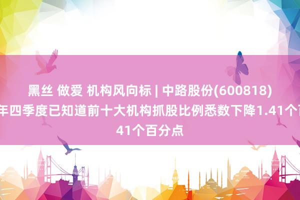 黑丝 做爱 机构风向标 | 中路股份(600818)2024年四季度已知道前十大机构抓股比例悉数下降1.41个百分点