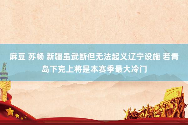 麻豆 苏畅 新疆虽武断但无法起义辽宁设施 若青岛下克上将是本赛季最大冷门